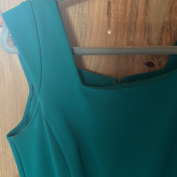 Riona Ponte knit dress -teal - Picture 3 of 3